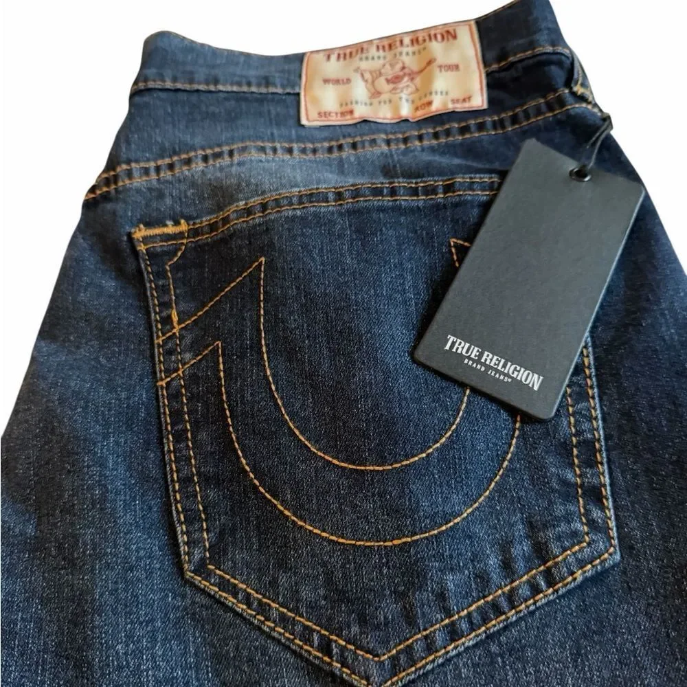 NWT True Religion Ricky Men's Straight Jeans W34/L34